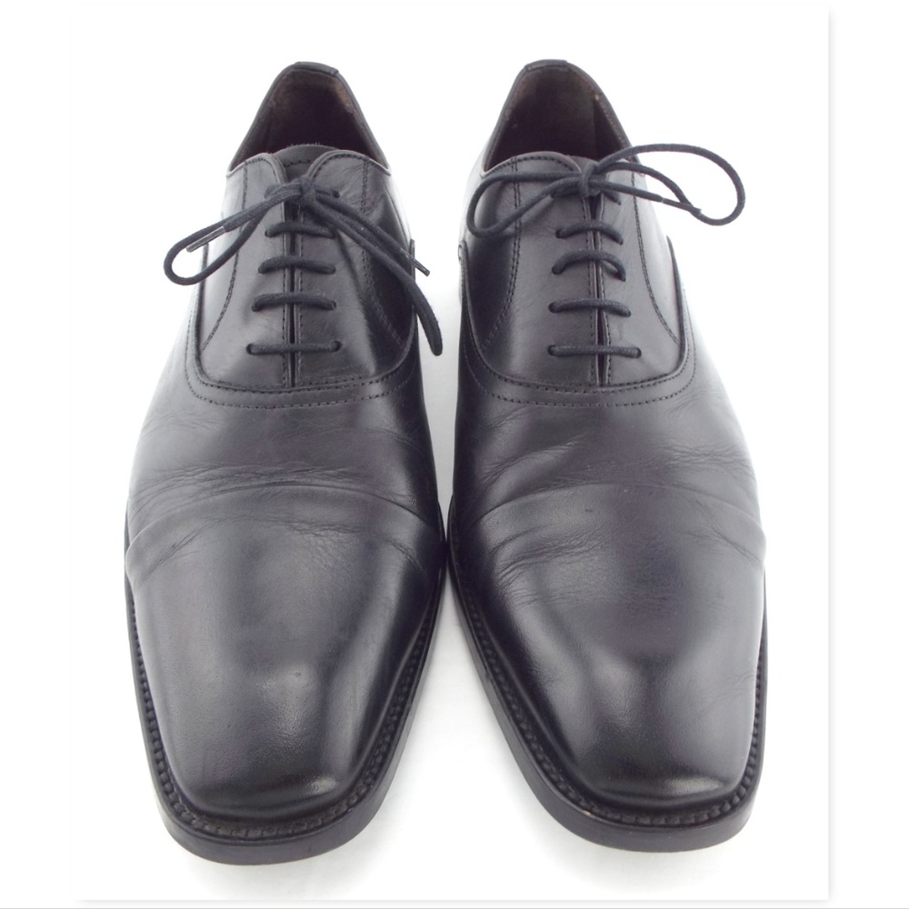 TO BOOT NEW YORK Black Leather Cap Toe Oxfords Lace-up Shoes 11